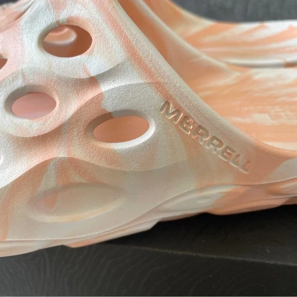Merrell  Hydro Moc Sliders Size UK 11 Peach Slippers Sandals New With Box - Picture 7 of 9